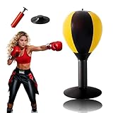 Boxsack Schreibtisch,Speedball Mini,Tisch Boxsack Mit Saugnapf, Geeignet FüR Indoor-SportstäTten,...