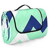 EZILIF Picknickdecke 200x200 cm, XXL Picknickdecke Wasserdicht Wärmeisoliert, Stranddecke Sandfrei,...