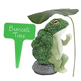 Kisangel 1 Satz Froschstatue aus Kunstharz Froschfigur Frosch Zeichen Plüsch Mini-Froschgarten...