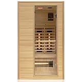Dewello® Infrarotkabine Infrarotsauna Calgary 115cm x 105cm 1-2 Personen inkl....