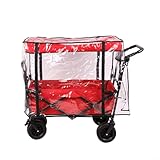 Puupaa Faltbarer Wagon-Regenschutz, 35,8 x 20,1 x 29,1 Zoll Wagon Regenschutz, wasserdichte...