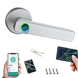Türklinke Mit Code,Türgriff Mit Fingerabdruck,Elektronisches Türschloss Mit Touch-Tastatur Und...