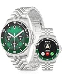 OIKKEI KI Smartwatch Herren Damen - 1.19“ AMOLED Luxusuhren mit Telefonfunktion, Fitness...
