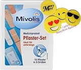 Mivolis 10 tlg. Pflaster-Set in 5 Sorten ►im ETUI für unterwegs ◄  3 Classic + 2 Sensitiv + 2...