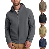 Herren-Fleecejacke mit durchgehendem Reißverschluss, Fleece-Jacke mit durchgehendem...