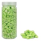 HEKU großformatige Deko-Steine (9-13mm) in hellgrün, ca. 750g I Vielseitig Einsetzbar I Praktisch...