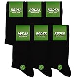RØDER 6er Pack Bambus Socken • Super Soft • Optimales Fußklima • Handgekettelte Zehennaht...