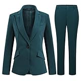 YYNUDA Hosenanzug Damen Business Outfit Slim Fit Blazer Elegant mit Anzughose/Rock für Frühling...