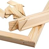 Estika® Keilrahmen für leinwand - 50 x 40 cm, Dicke: 2cm - Holzleisten zur Selbstmontage, 8...