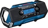 Bosch Professional 18V System Akku Baustellenradio GPB 18V-2 SC (Empfang über DAB+, Bluetooth, FM...