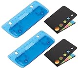 Set 2 Taschenlocher Mini-Taschenlocher zum Einheften, mit Haftnotizen, für 8 cm Lochung, Locher...