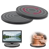 2 Stück Universal-Drehteller,20 cm Schwarz Drehplatte,360° Drehbar Drehscheibe,with Steel Ball...
