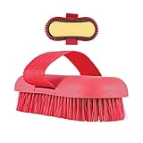 Pferdebürste, 2-in-1-Reinigungswerkzeuge für Nutztiere, Haarmassage, Baden, Ziegenbürste, für...