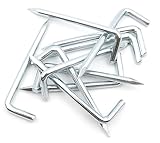 Design61 10x Gerade Stifthaken Konsolhaken Stahlhaken Hakennägel 20 x 2,5 mm Wandhaken für Wand &...