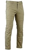 Bikers Gear Australia Limited Kevlar gefüttert Modern Style Motorrad Jeans Schutz, Tan Chino,...