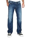 Diesel Herren Straight Jeans Larkee Pantaloni, Blau (Medium Blue 01), W32/L34