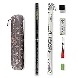 D Key Dizi Black Bitter Bamboo Flöte Chen Qing Flöte mit gratis Membran & Kleber & Protektor Set...