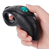 IMAGE Trackball Maus Kabellose USB Handheld Funkmaus mit Laser für Rechts- oder Linkshänder
