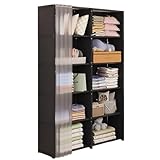 Tragbarer, staubdichter Stoff-Kleiderschrank – großer Schrank für Zuhause, Wohnung, Schlafsaal,...