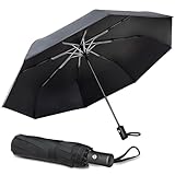 Jiancrate Regenschirm Sturmfest, Taschenschirm Mit 8 Rippen, Kompakter Falt-Regenschirm,...
