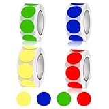 luckaide 4000 Stück Klebepunkte Bunt, 13mm Markierungspunkte,Punkte Aufkleber Rund, Klebepunkte,...