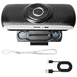 GOMETY Freisprecheinrichtung für Auto, 5.0 Bluetooth mit Clip Integriertes Mikrofon Lautsprecher...