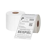 Thermo-Versandetiketten 4x6 Zoll (100x150 mm) – 2 Rollen à 350 Etiketten, BPA-frei,...