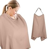 Cozary Stilltuch für Unterwegs, Stillschürze, 76 x 110 cm, Weicher und Atmungsaktiver Stillschal,...