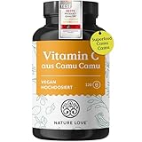 NATURE LOVE® Camu Camu Extrakt Kapseln - natürliches Vitamin C - 120 Kapseln mit 640mg Camu Camu...