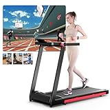 Superun Laufband für Zuhause Klappbar, Laufband mit Steigung max 158 KG mit APP, Klappbares...