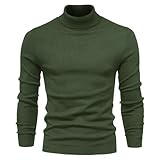 Generisch Black Friday Deals,Herren Rollkragenpullover, Baumwolle,Slim Fit Rollkragenpullover Herren...