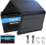 Bogseth 21W Solarpanel Faltbar mit 2 USB Anschluss Wasserdichtes Tragbares Solarladegerät für...