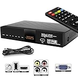 Hd-line 20500 Digitaler Satelliten HD Receiver (DVB-S/DVB-S2, HDMI, AV, 2X USB 2.0, Full HD 1080p,...