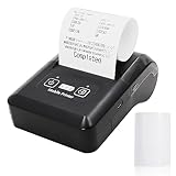 Bisofice Bondrucker 58mm Kabelloser Thermodrucker Bondrucker mit 1 Rollen Papier, Bluetooth+USB,...