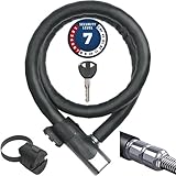 ABUS Panzerkabelschloss Steel-O-Flex Centuro 860 - mit QuickSnap RBU-Halter - Kabelschloss aus...