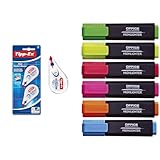 Tipp-Ex Korrekturroller Mini Pocket Mouse & OFFICER PRODUCTS PRODUCTS Textmarker Leuchtend/ 6er...