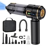 Lyiazsoy Handstaubsauger Akku, Autostaubsauger Kabellos 27000Pa Mini Staubsauger, Aufladbar Tragbar...