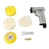 3 Zoll Luftschleifer Pneumatische Politurmaschine Set Luftschleifer Polierwerkzeug Kit für...