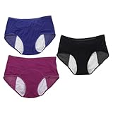 BESPORTBLE 3 Stück Damen Periodenunterwäsche aus Atmungsaktivem Elastischem Material...