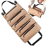Ausrüstungs-Organizer-Tasche – robuste Canvas-Reiserolle, Werkzeugträger mit mehreren Taschen,...