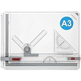 Himimi A3-Zeichenbrett, Zeichentisch, Multifunktionaler Zeichenbretttisch mit Klarem Lineal,...