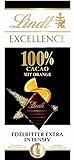 Lindt Schokolade EXCELLENCE 100 % Kakao und Orange Tafel | Extra intensiv | Mit 100 % Kakaoanteil...