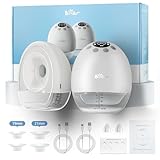 Bear Milchpumpe Elektrisch FreihäNdig Tragbare, 4 Modi & 9 Stufen Mit Auslaufsicherer Flansch,...