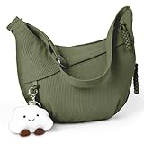 Aucuu Crossbody Bag Damen Umhängetasche, Halbmond Crossbody Bag, Cord Tasche Casual Schultertasche,...
