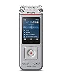 Philips VoiceTracer Audiorecorder DVT4110 digitales Diktiergerät Aufnahmegerät für Vorträge und...