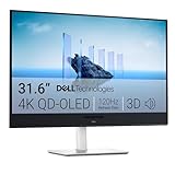 Dell 32 Plus Monitor - S3225QC, 4K UHD (3840x2160), 120Hz, QD OLED, 0.03ms, AMD FreeSync Premium...