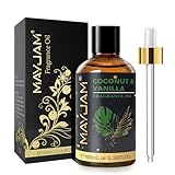 MAYJAM Kokosnuss & Vanilleöl 100ml, Premium Duftöl für ätherische Öle Diffusor, Aromatherapie,...