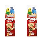 Versele-Laga Prestige Sticks Kleinsittiche Eier & Thymian | Doppelpack | 2 x 60 g | Snack für...