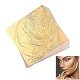 YUGUOLAN 100 Blatt Blattgold Acrylmalerei, Blattgold Zum Basteln, Goldfolie, Goldfolie Zum Basteln,...