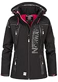 Geographical Norway Tislande Lady - Kapuzen-Softshelljacke Frau Wasserdicht Outdoor - Winddichte...